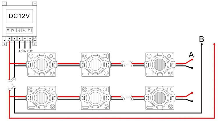 Factory direct narrow beam angle side light 12v 1.5w smd 3030 edge lit double sided led module
