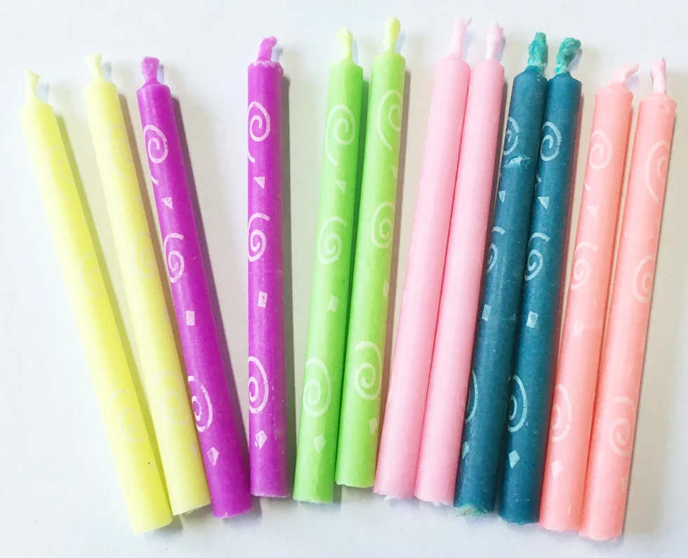 12 Ct Pack Birthday Candle Colored Flame Cake Candle Buy Color Flame