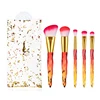 Wholesale supplier cosmetic brush Custom Logo 7 Pcs Diamond colorful Beauty Makeup Brushes
