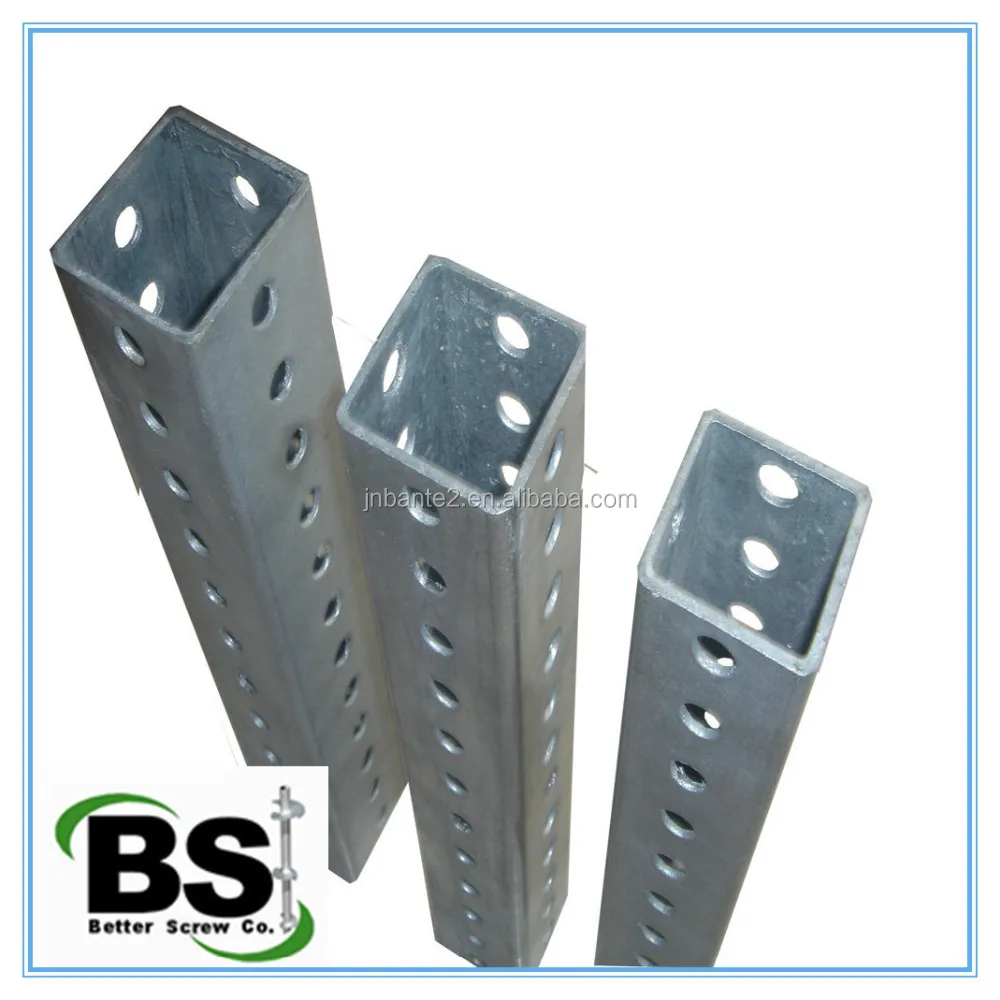 Price Suppliers Of Galvanized Square Tube /4x4 Galvanized Square Metal Fence Posts / Galvanized