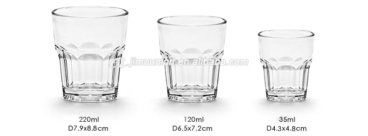 wholesale unbreakable Polycarbonate plastic cold drink Glass Cup cooler water glass cup juice drinking glasses Tumblers