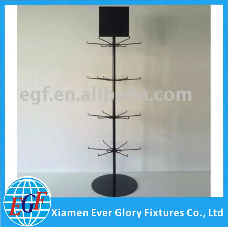 4 Tier Floor Stand Metal Spinning Display Rack With Sign Plate For Flip Flop 4 Tier Floor Stand Metal Spinning Display Rack With Sign Plate For Flip Flop