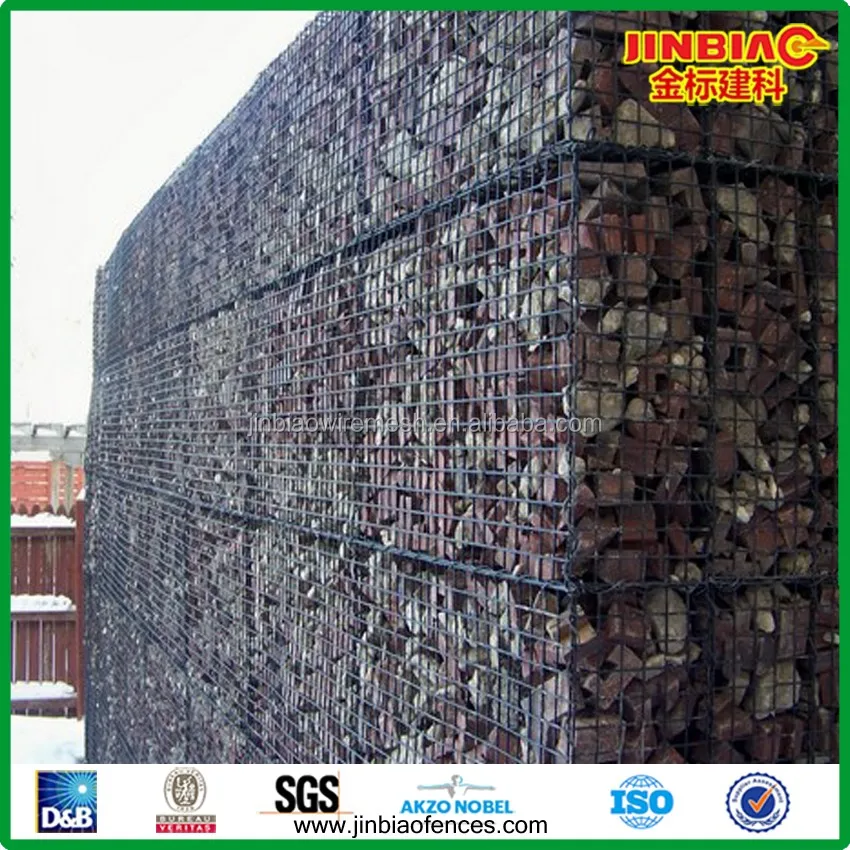 60x80mm Gabion Korbe Baustahlmatten Stein Wand Gabion Kasten