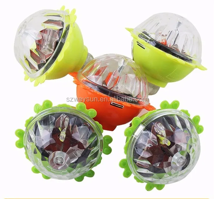 Luminous Led Pegtop Classic Toys Boxet Lightup Colorful Light Top