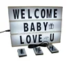 displays signs light box display your own message with letters writing board