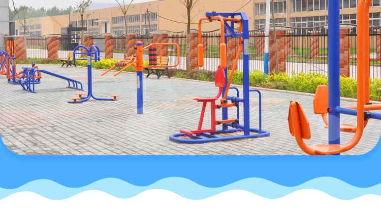 Popular outdoor fitness playground balance wave bridge training fitness equipment