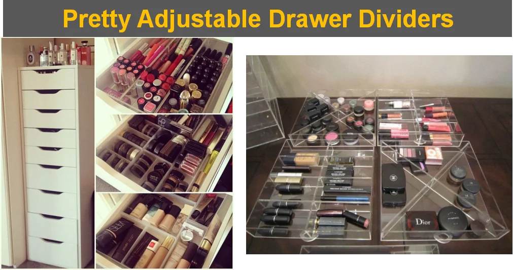 Factory Diy 25pcs Adjustable Acrylic Shelf Dividers For Household