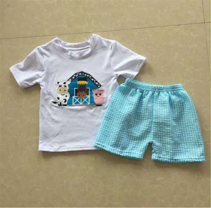 Ensemble De Vetements Pour Bebe Garcon Vache Lapin Brode Articles Buy Tenues De Bebe Garcon Ensembles De Vetements De Broderie T Shirt En Coton Blanc Product On Alibaba Com