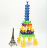 HOT Colorful Plastic Puzzle Construction Play Creative Educational Stacking Blocks Toys Set for Kids