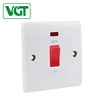 Promotional 3*3 45A Wall Double Pole function main electrical switch