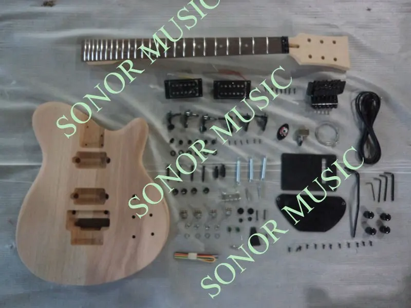 Diy Mahogany Electric Guitar Kits/guitars Body Unfinished