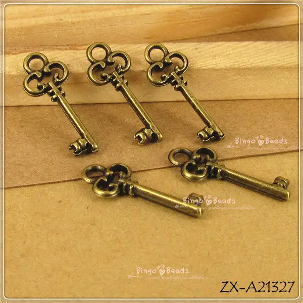 Skeleton Keys Antique Bronze Brass Skeleton Keys Vintage Style Large