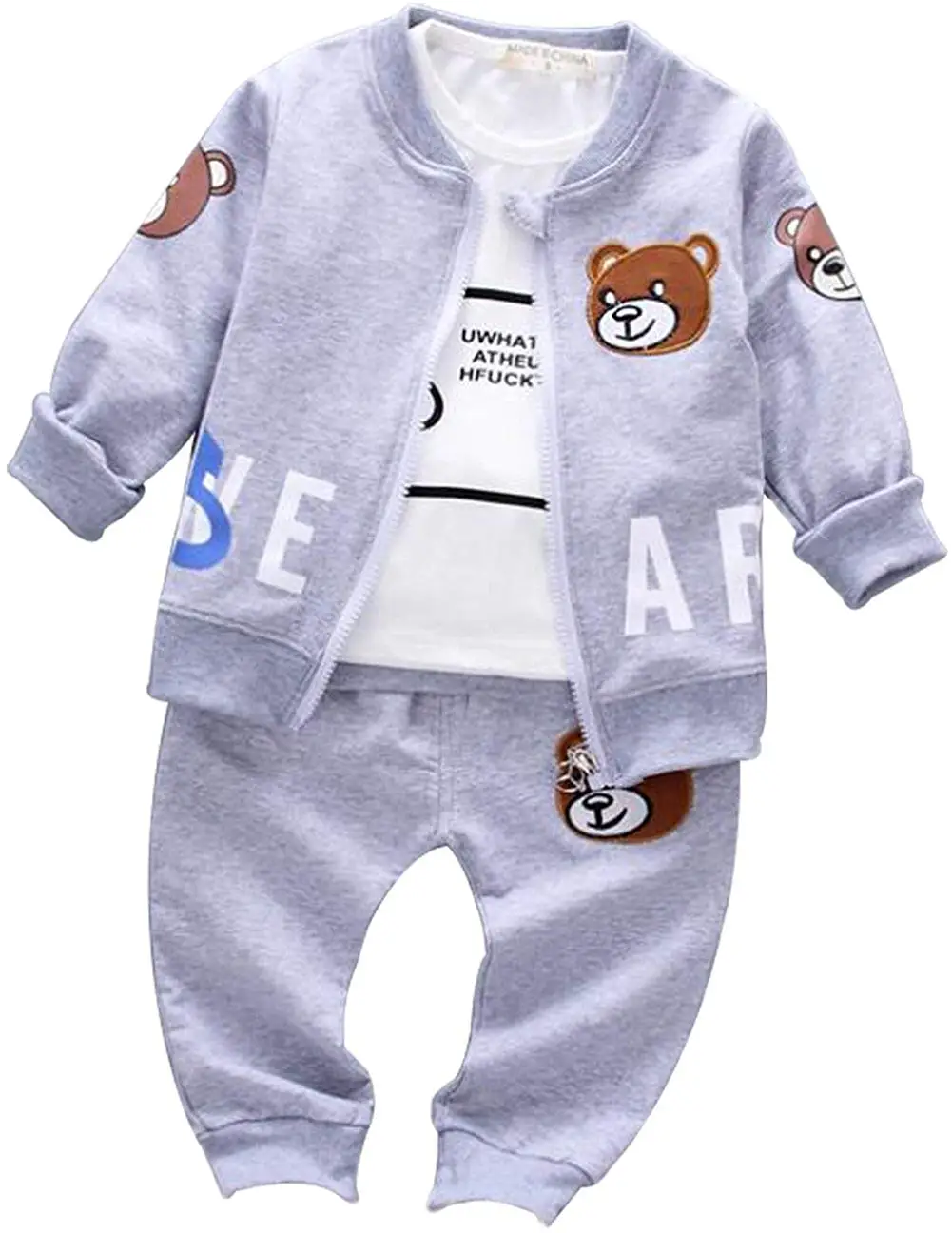 Magnificent Baby Baby Boys Magnetic Smart Bears Fleece Jacket B