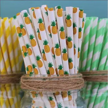 Wholesale Paper Straws Biodegradable Color Party Paper Drinking