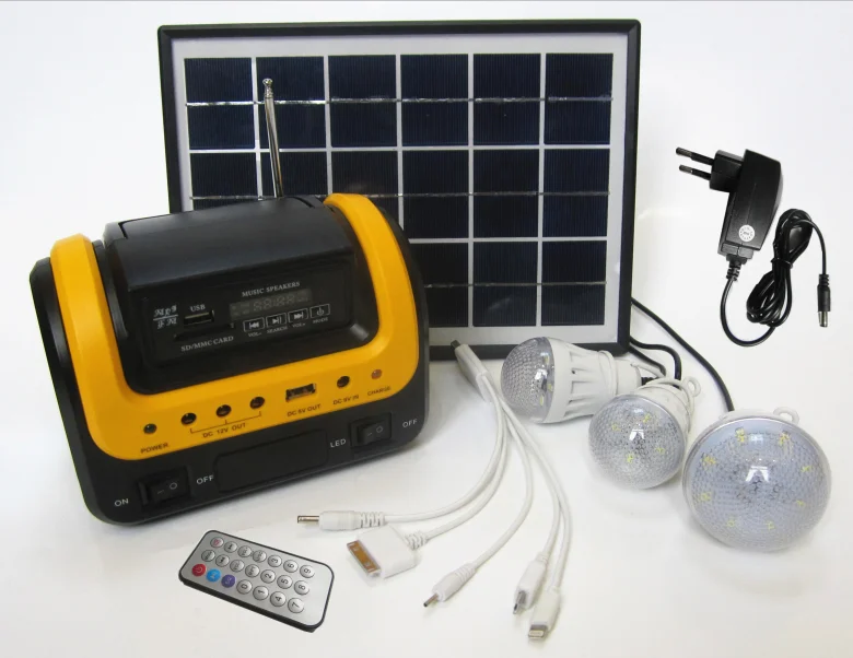 5w Solar Energy System Home Kit With Fm Radio And Mp3 Player Home Solar
