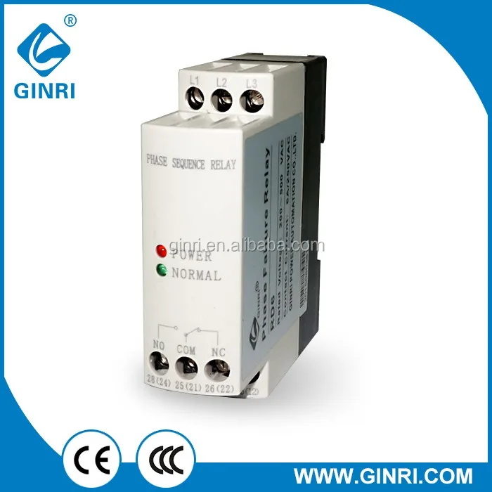 Ginri Jvrd6 3 Phase Voltage Protection Relay Phase Sequence Control