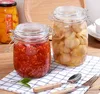 High quality honey candy container glass bottles storage jars with sealed lid