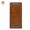 Oak Entry Front Wooden Door Heat Transfer Printing Satin Mahogany Grain Solid Wood Door