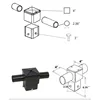 4" Square Horizontal Tennon Pole Bracket