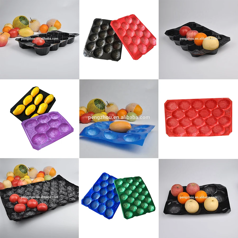 Wholesale Forming Under Piece Vacuum Fruit Plastic Food Divider Tray