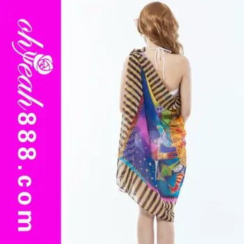 Summer Wrap Around Beach Sarong Cover Up Dress Pareo Summer Wrap Around Beach Sarong Cover Up Dress Pareo