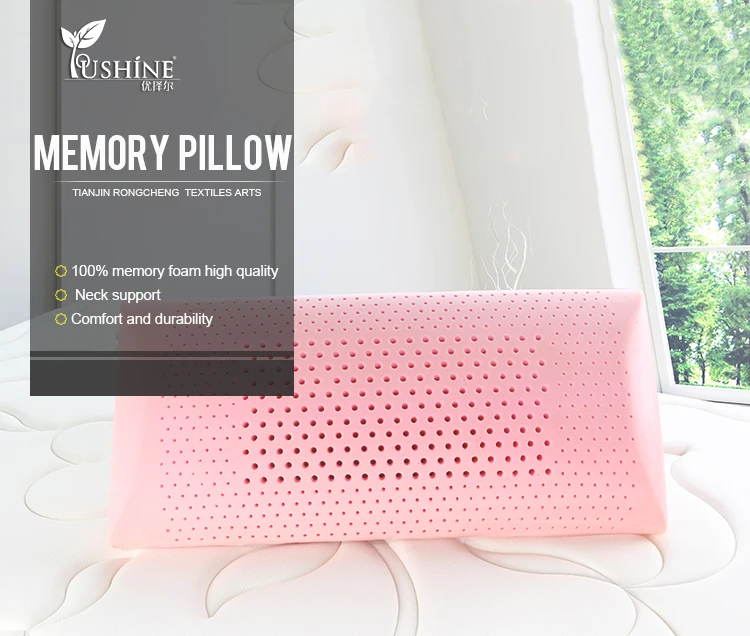 Ventilated Gel Memory Foam Pillow With Holes Soft Comfortable Cooling