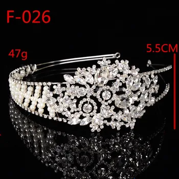 High End Types Of Hair Bands Full Of Diamond Pearl Bride Hair