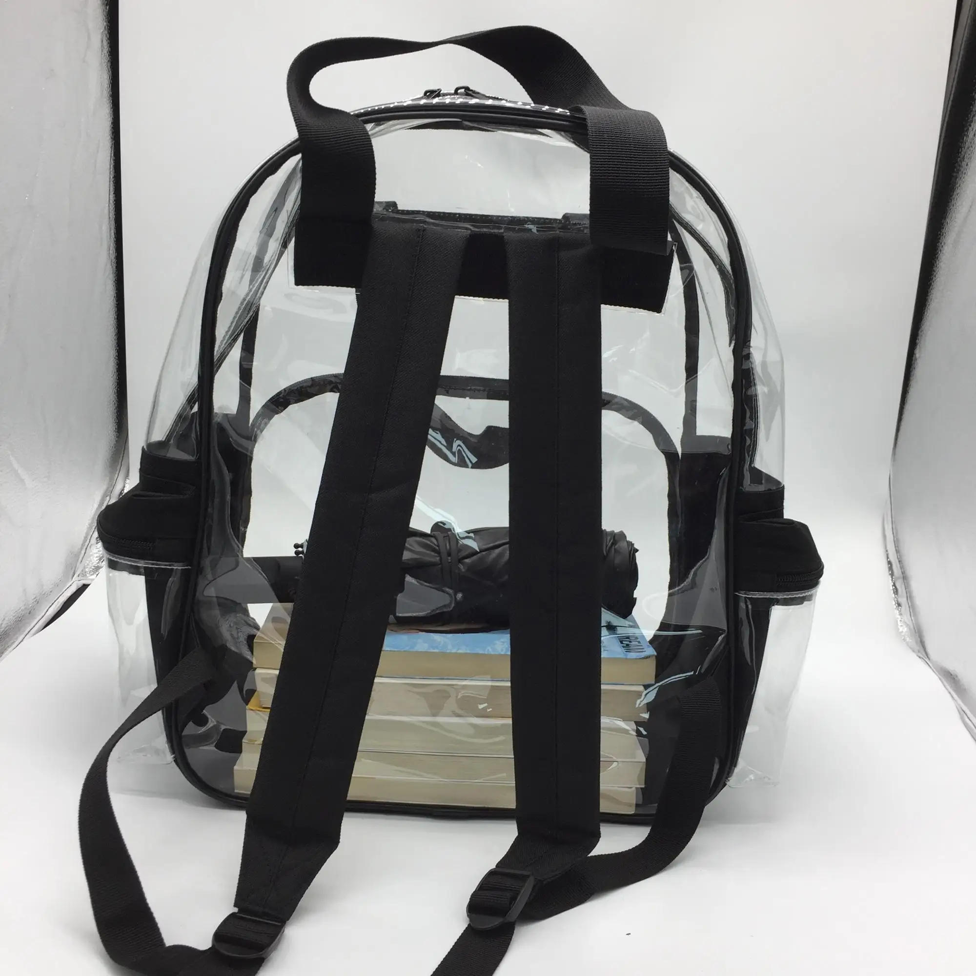 Clear Transparent Pvc Vinyl Backpack,Travel Bag Clear Unisex