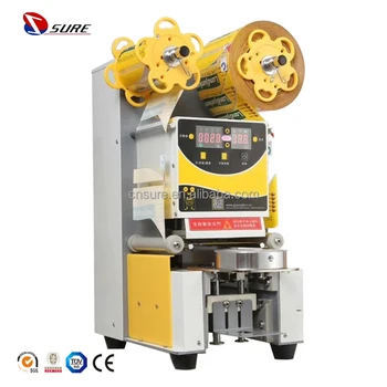 2016 Popular Soybean Milk /milk Tea / Bubble Tea Cup Sealing Machine