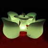 RGB waterproof PE material led chair bar led bar furniture light led chair with remote control