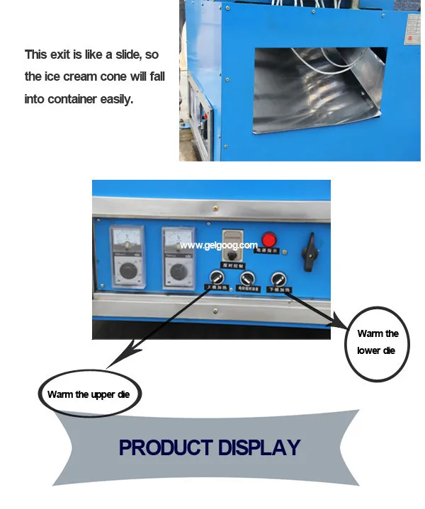 Ice Cream Cone Wafer Making Machine/ice Cream Waffle Cone Maker/ice