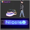 programmable flexible LED message board with rechargeable waterproof battery for children shoes