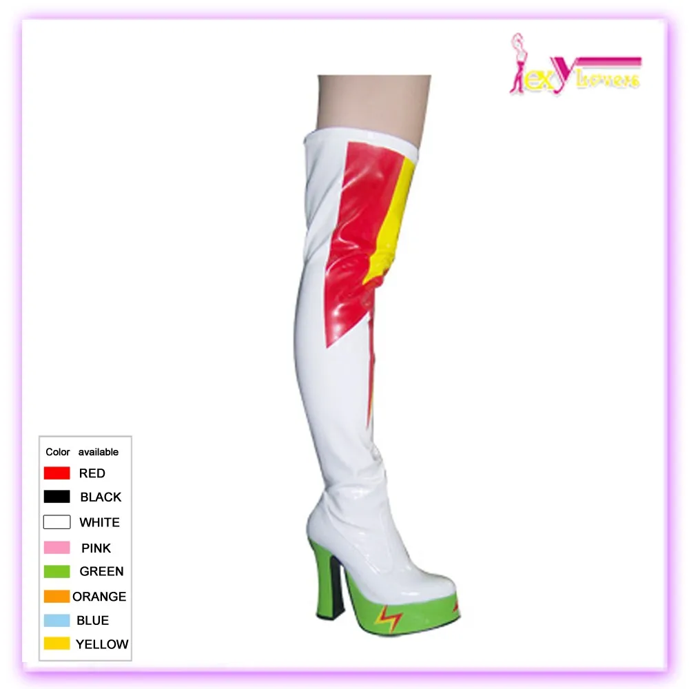 white knee high boots fancy dress