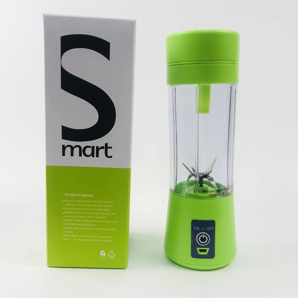 Portable Usb Rechargeable Mini Juice Blender With Sus304 6 Leaves Blade