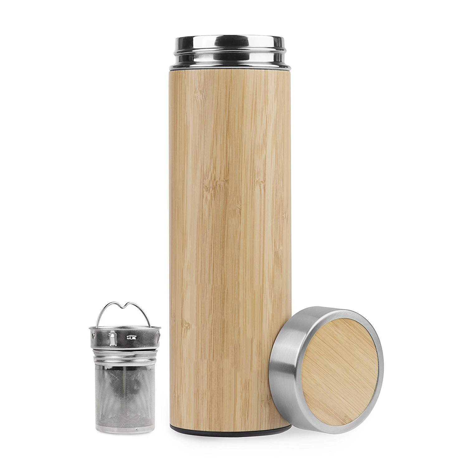 Bamboo Tumbler With Tea Infuser Strainer 17 Oz 500 Ml Buy Bamboo