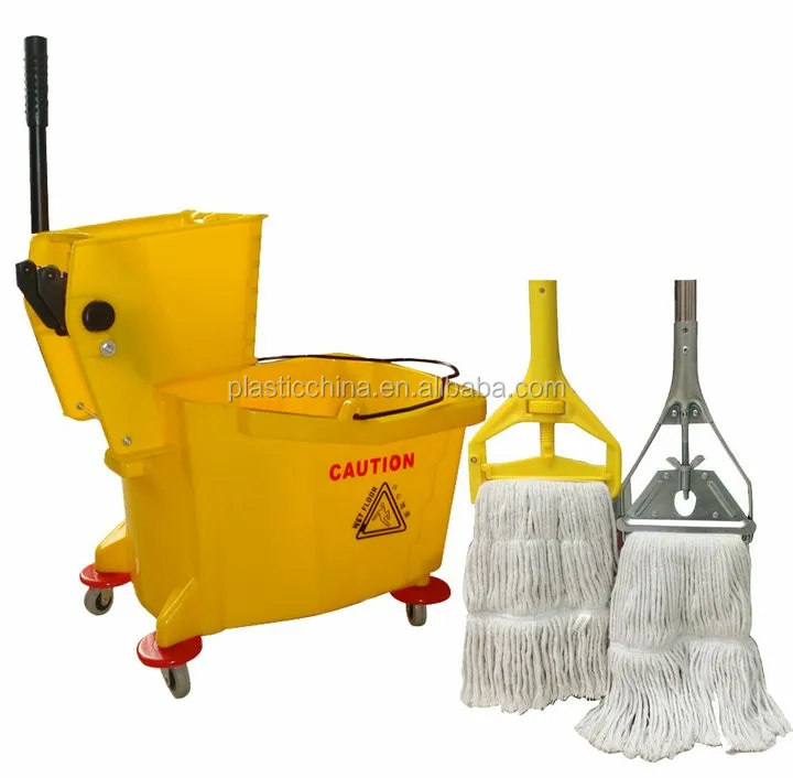 cleaning mop with bucket