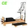 A+ Germanic beech and stainless steel pilates reformer with half trapeze(YT-PHT)