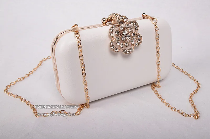 Women 2018 fashion clutch bag crystal clutch evening bags with long chain EB946