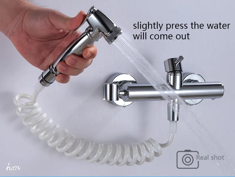 Wall Mounted Chrome Finish Toilet Jet Spray/hygienic Toilet Spray