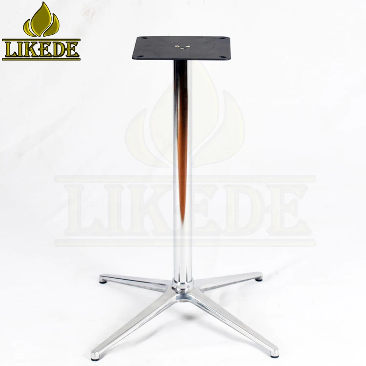 Morden Design Round Restaurant Dining Table Black With Metal Base for Cafe Use