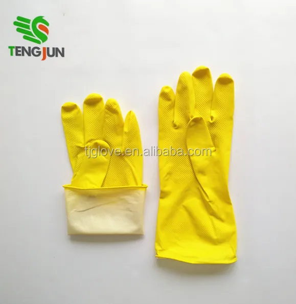 Yellow Color Fashion Women Use Cheap Kitchen Rubber Household
