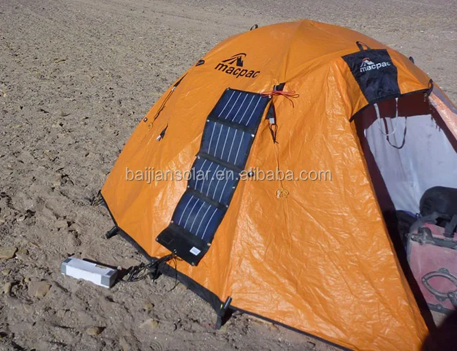 Flexible solar panel in amorphous cells solar blanket in RED