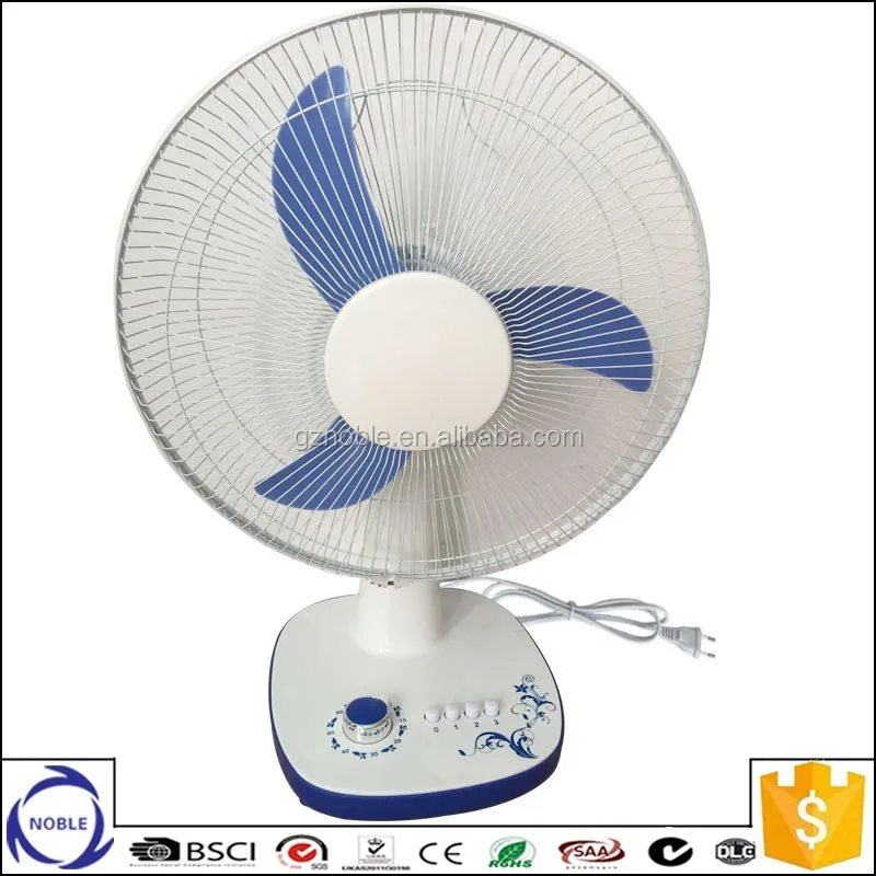 110v/220v 16inch Electric Table Fan Specifications For Europe And The