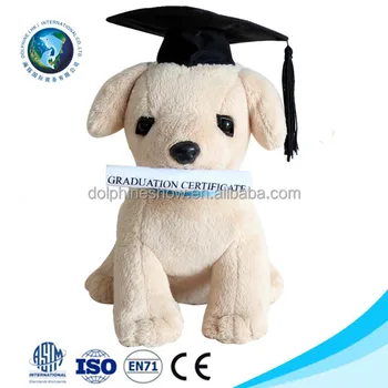 graduation puppy plush