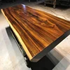 Economic and Reliable recycled timber dining table with cast iron feet With Long-term Service