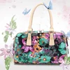 2016 New Design!Flowers printing pattern PVC leather with soft hand feeling ,use for ladies handbags ,wallets ,purse