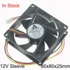 12V 80X80X25mm 80mm PC Cooling Cooler Dc Case Fan for Computer Cooling