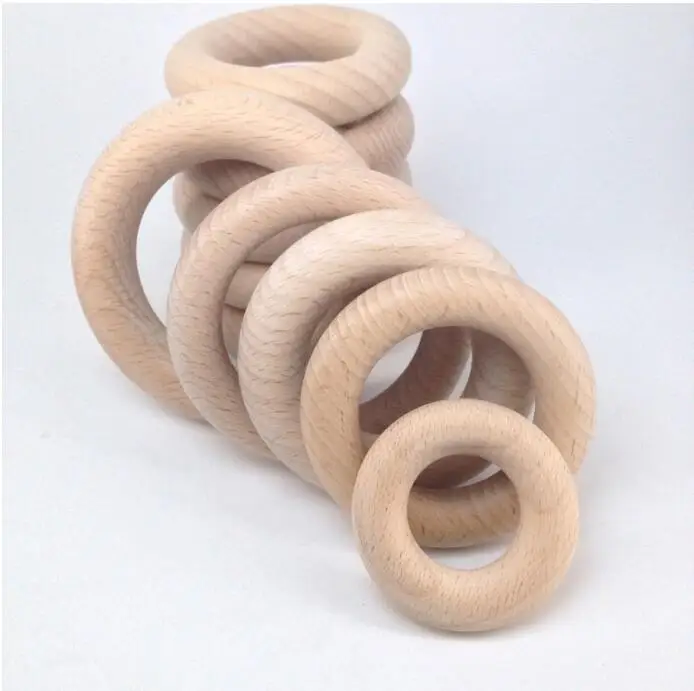 organic wooden teething rings