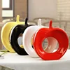 Fashion Modern ceramic golden color apples furnishing articles Hollow out apple craft ornaments Simple home decoration