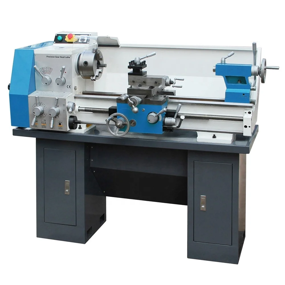 Bench Lathe Machine Mini 330 Small Metal Manual Lathe Metal Processing Torno Portatil Para Metal